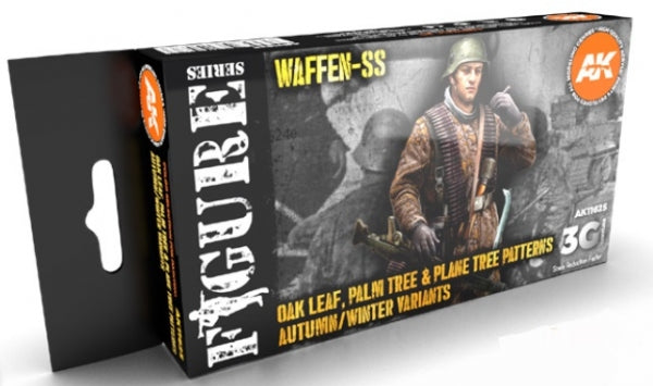 AK-Interactive: 3rd Gen Acrylics - Oak Leaf, Palm Tree & Plane Tree Patterns Autumn/Winter Variants