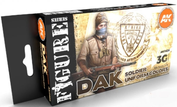 AK-Interactive: 3rd Gen Acrylics - DAK Soldiers Uniform Color Set