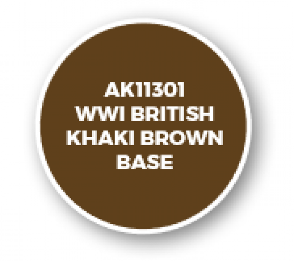 AK-Interactive: AFV Acrylics (3rd Gen) - WWI British Khaki Brown Base