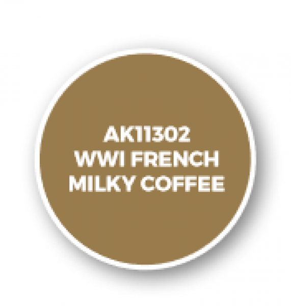 AK-Interactive: AFV Acrylics (3rd Gen) - WWI French Milky Coffee