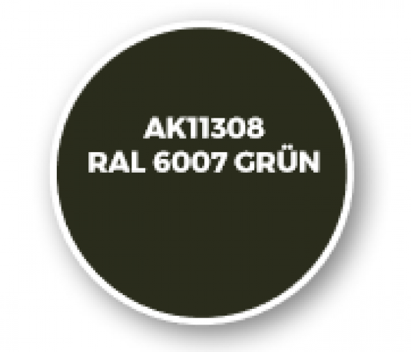 AK-Interactive: AFV Acrylics (3rd Gen) - RAL 6007 Grün