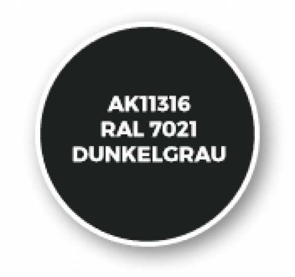 AK-Interactive: AFV Acrylics (3rd Gen) - RAL 7021 Dunkelgrau