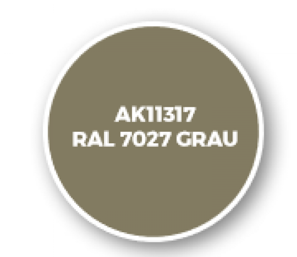 AK-Interactive: AFV Acrylics (3rd Gen) - RAL 7027 Grau