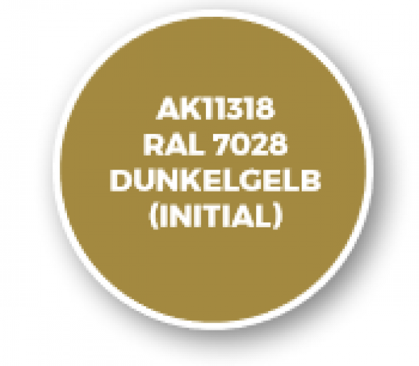 AK-Interactive: AFV Acrylics (3rd Gen) - RAL 7028 Dunkelgelb (Initial)