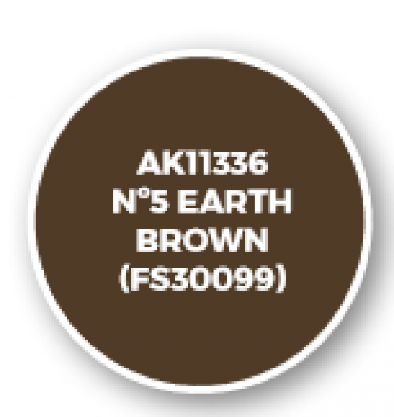 AK-Interactive: AFV Acrylics (3rd Gen) - Nº5 Earth Brown (FS30099)