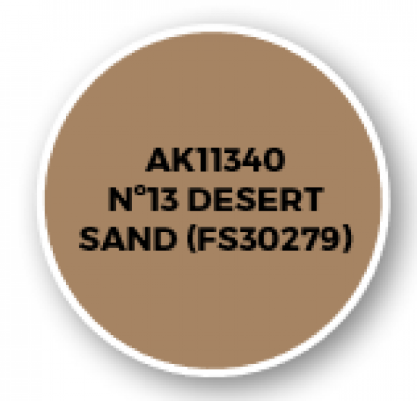 AK-Interactive: AFV Acrylics (3rd Gen) - Nº13 Desert Sand (FS30279)