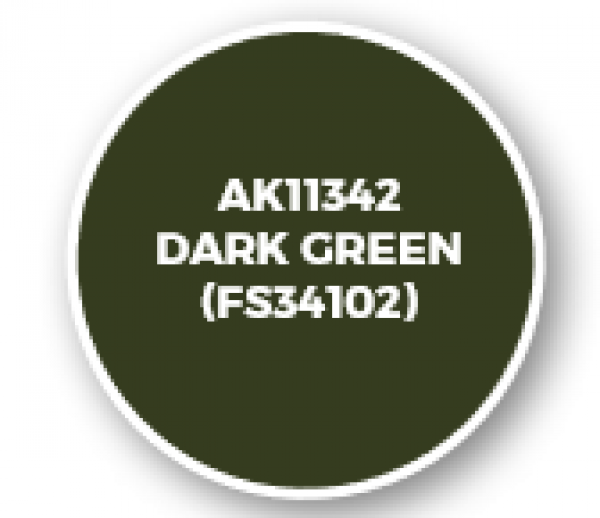 AK-Interactive: AFV Acrylics (3rd Gen) - Dark Green (FS34102)