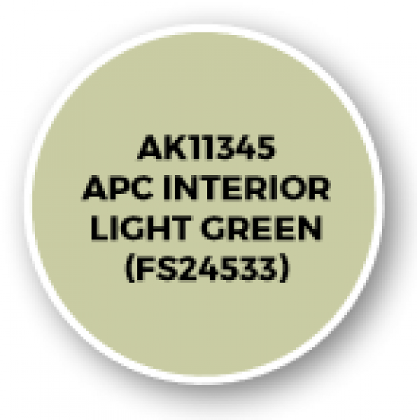 AK-Interactive: AFV Acrylics (3rd Gen) - APC Interior Light Green (FS24533)