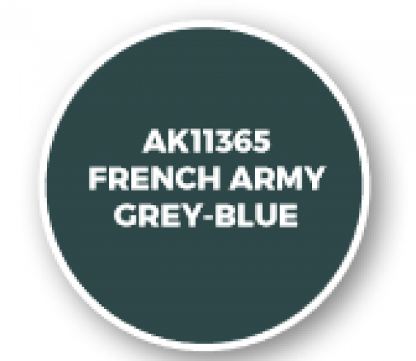 AK-Interactive: AFV Acrylics (3rd Gen) - French Army Grey-Blue