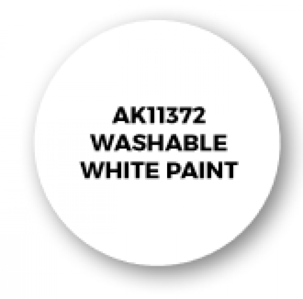 AK-Interactive: AFV Acrylics (3rd Gen) - Washable White Paint
