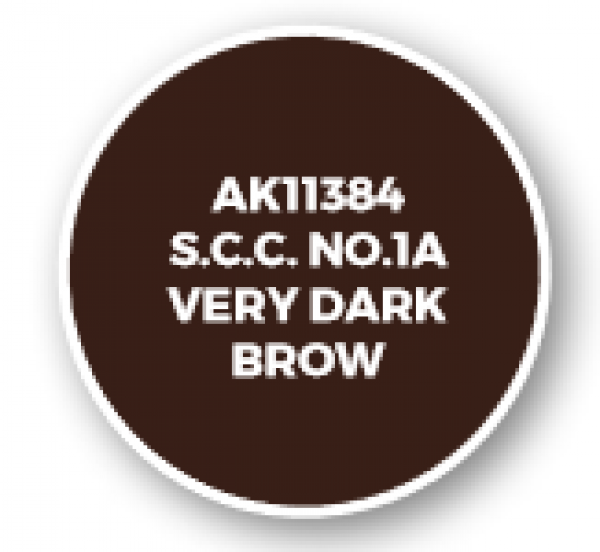 AK-Interactive: AFV Acrylics (3rd Gen) - S.C.C. No.1A Very Dark Brown