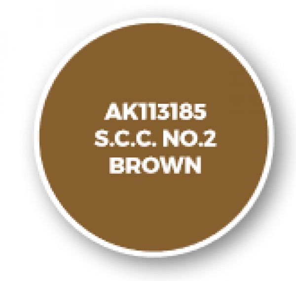 AK-Interactive: AFV Acrylics (3rd Gen) - S.C.C. No.2 Brown