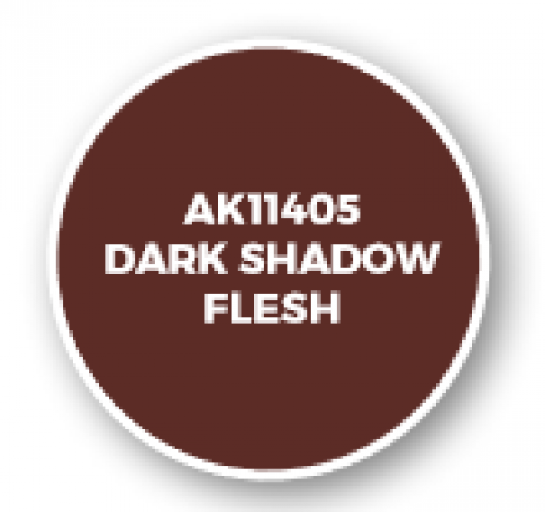 AK-Interactive: Figure Series Acrylics (3rd Gen) - Dark Shadow Flesh