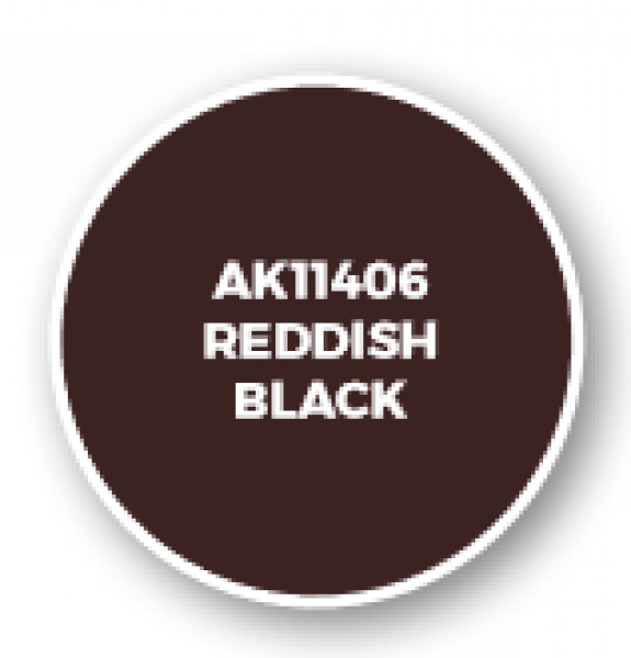 AK-Interactive: Figure Series Acrylics (3rd Gen) - Reddish Black