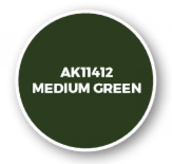 AK-Interactive: Figure Series Acrylics (3rd Gen) - Medium Green