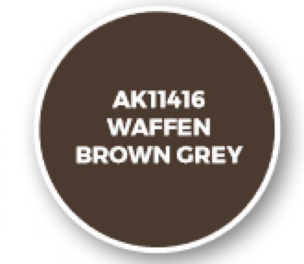 AK-Interactive: Figure Series Acrylics (3rd Gen) - Waffen Brown Grey