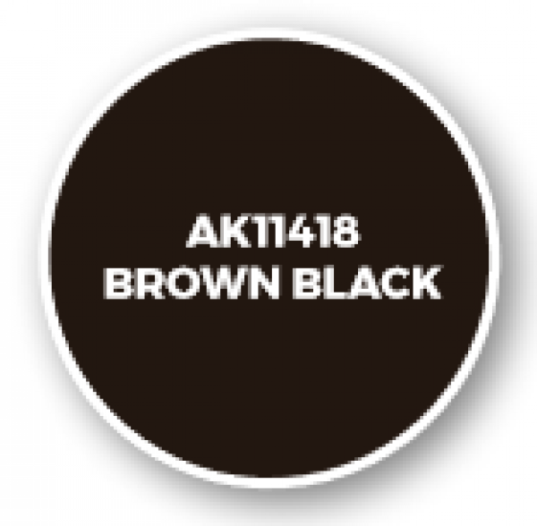 AK-Interactive: Figure Series Acrylics (3rd Gen) - Brown Black