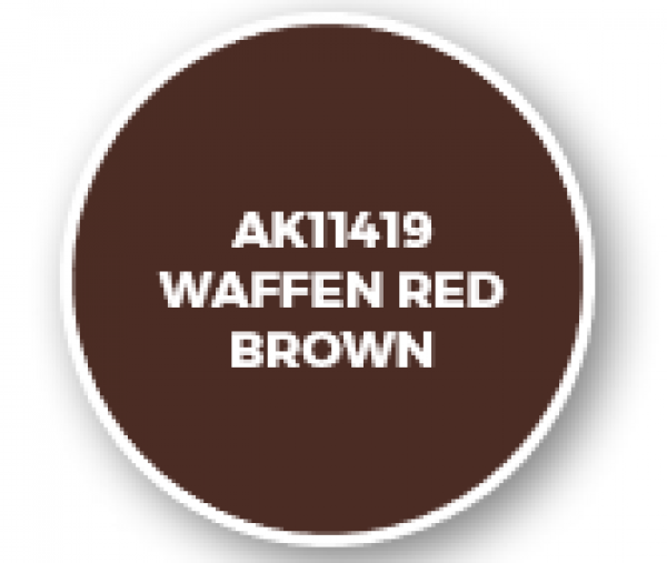 AK-Interactive: Figure Series Acrylics (3rd Gen) - Waffen Red Brown