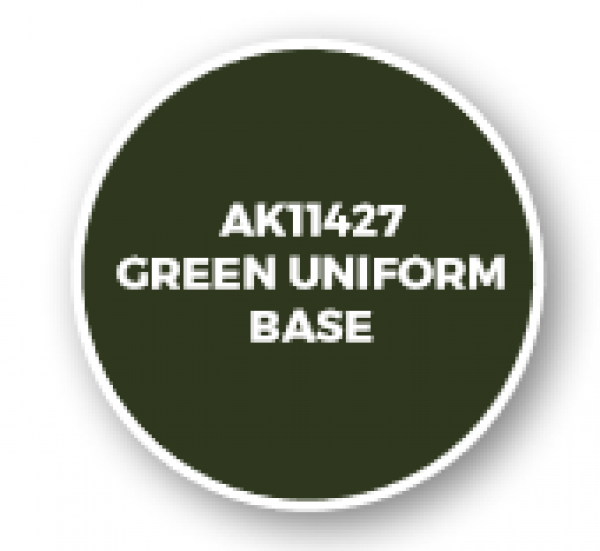 AK-Interactive: Figure Series Acrylics (3rd Gen) - Green Uniform Base