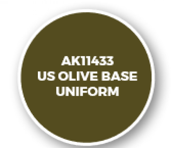 AK-Interactive: Figure Series Acrylics (3rd Gen) - US Olive Base Uniform