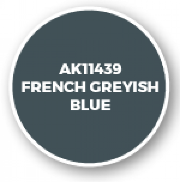 AK-Interactive: Figure Series Acrylics (3rd Gen) - French Greyish Blue