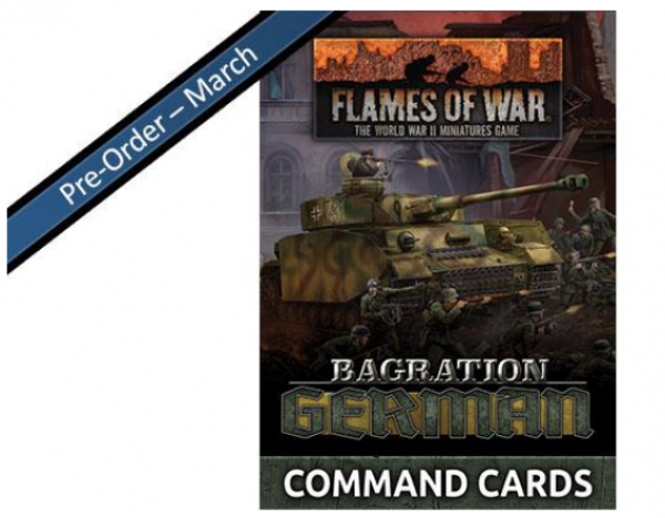 Flames Of War (WWII): Bagration - German Command Cards (55)