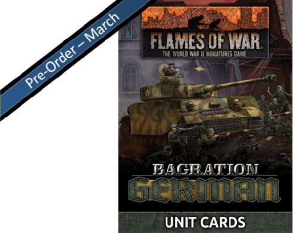 Flames Of War (WWII): Bagration German Unit Cards (70)