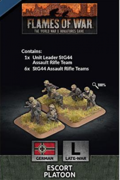 Flames of War: (German) Escort Platoon (x30 Figs Plastic)