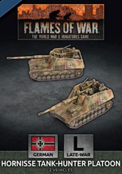 Flames Of War (WWII): (German) Hornisse Tank-Hunter Platoon (x2)