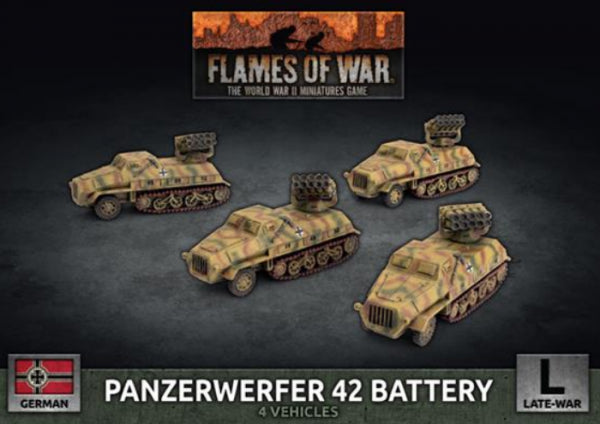 Flames Of War (WWII): (German) Panzerwerfer 42 Battery (x4)