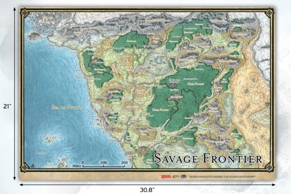 Dungeons & Dragons: Savage Frontier Map