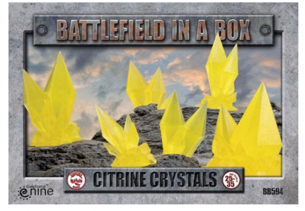 Battlefield in a Box: Citrine Crystals - Yellow