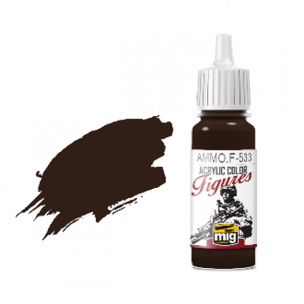 AMMO Acrylic Figure Colors: Dark Brown