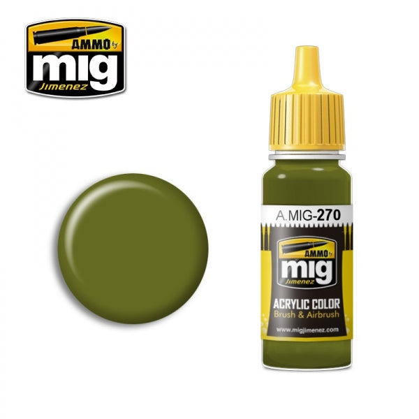 AMMO Acrylic Aircraft Colors: Mitsubishi Interior Green (17ml)