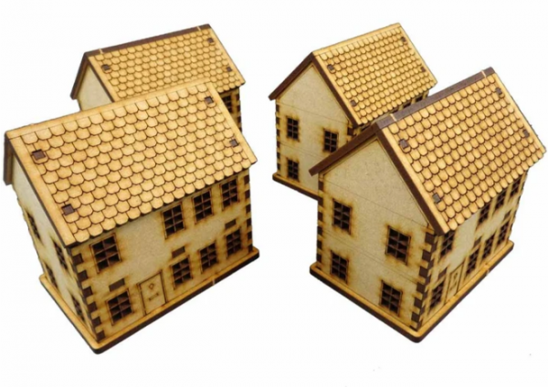 World War Scenics: Town House Set (15mm)