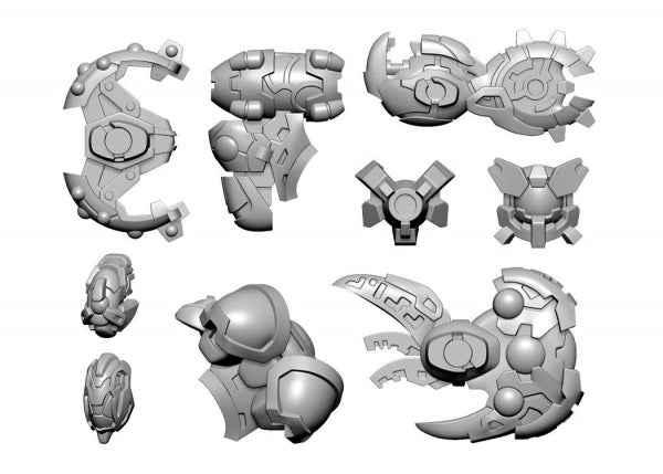 Warcaster: Sentinel B Weapon Pack – Empyrean Pack (metal)