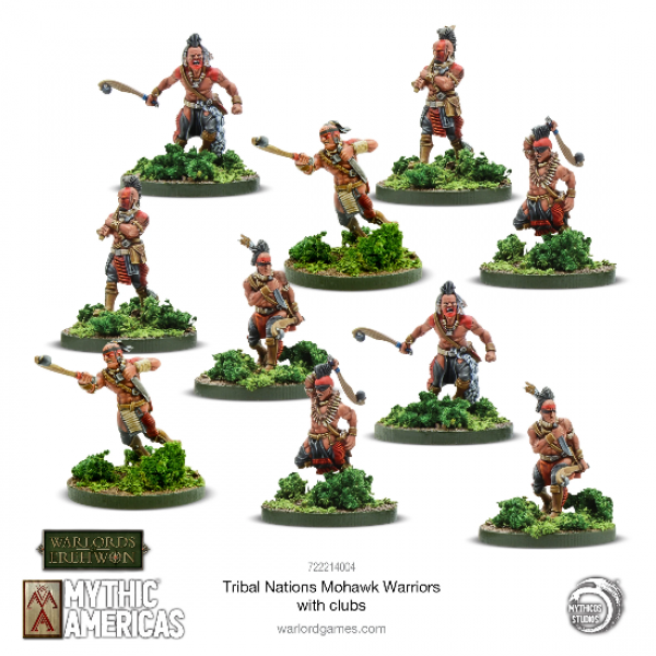 Warlords of Erehwon: Mythic Americas - Mohawk Warriors with Clubs (10)