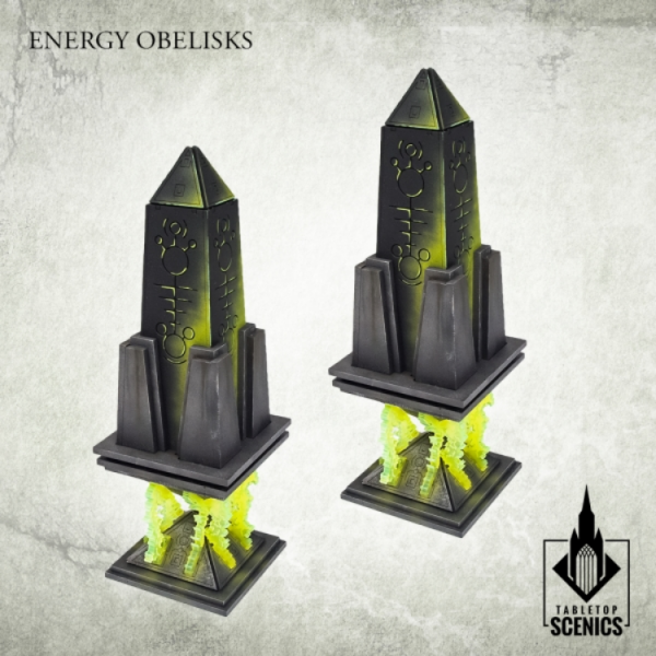 Kromlech Tabletop Scenics: Nekropolis Immortal City - Energy Obelisks (2)