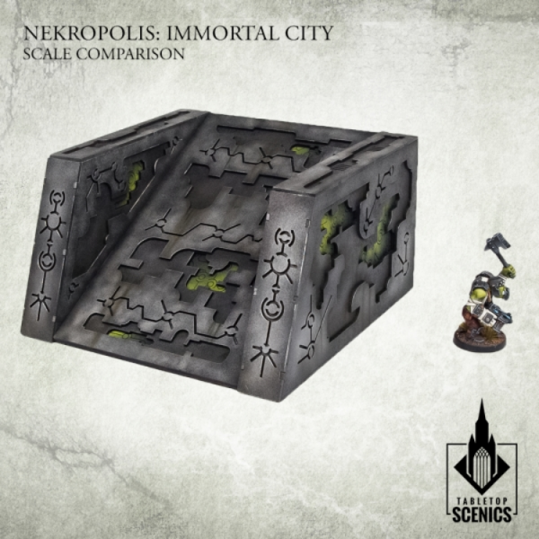 Kromlech Tabletop Scenics: Nekropolis Immortal City - Nekropolis Mastaba Ramp