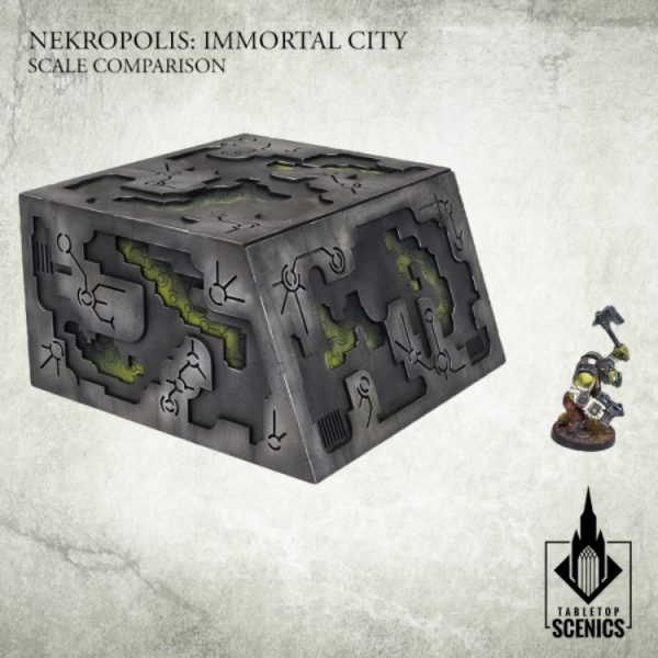 Kromlech Tabletop Scenics: Nekropolis Immortal City - Nekropolis Mastaba Side Wall