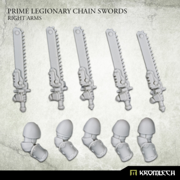 Conversion Bitz: Prime Legionaries CCW Arms - Chain Swords [right] (5)