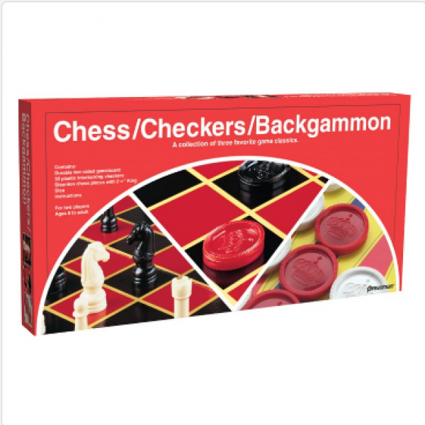 Checkers/Chess/Backgammon Folding Board