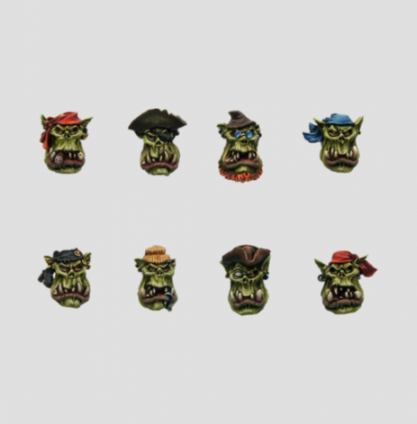 MaxMini: Pirate Orc Boys Heads (10)