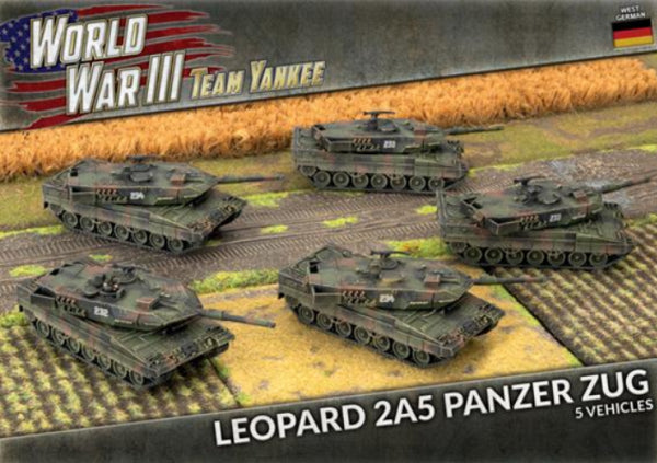Team Yankee: (German) Leopard 2A5 Panzer Zug (x5 Plastic)