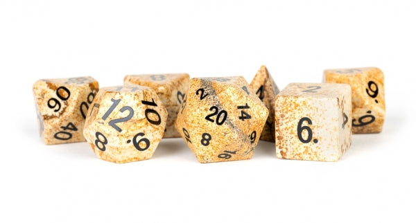 Poly Dice Set: 16mm Stone Poly Dice Set - Picture Jasper (7)