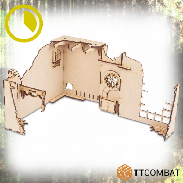 Miniature Terrain: World War Scenics - Warehouse Corner Extraction