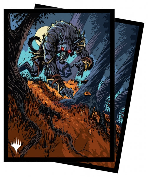 Magic The Gathering: Innistrad Midnight Hunt Deck Protector Sleeves - Moonrage Brute (100ct)