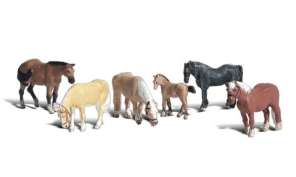 Woodland Scenics: HO Farm Horses