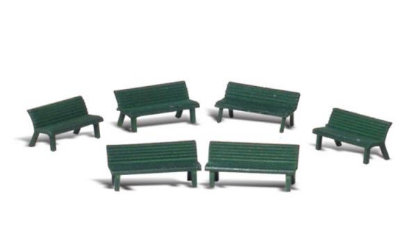 Woodland Scenics: O-scale Park Benches