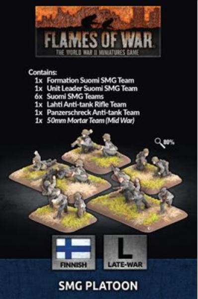 Flames Of War: Finnish SMG Platoon (x40 Figs)